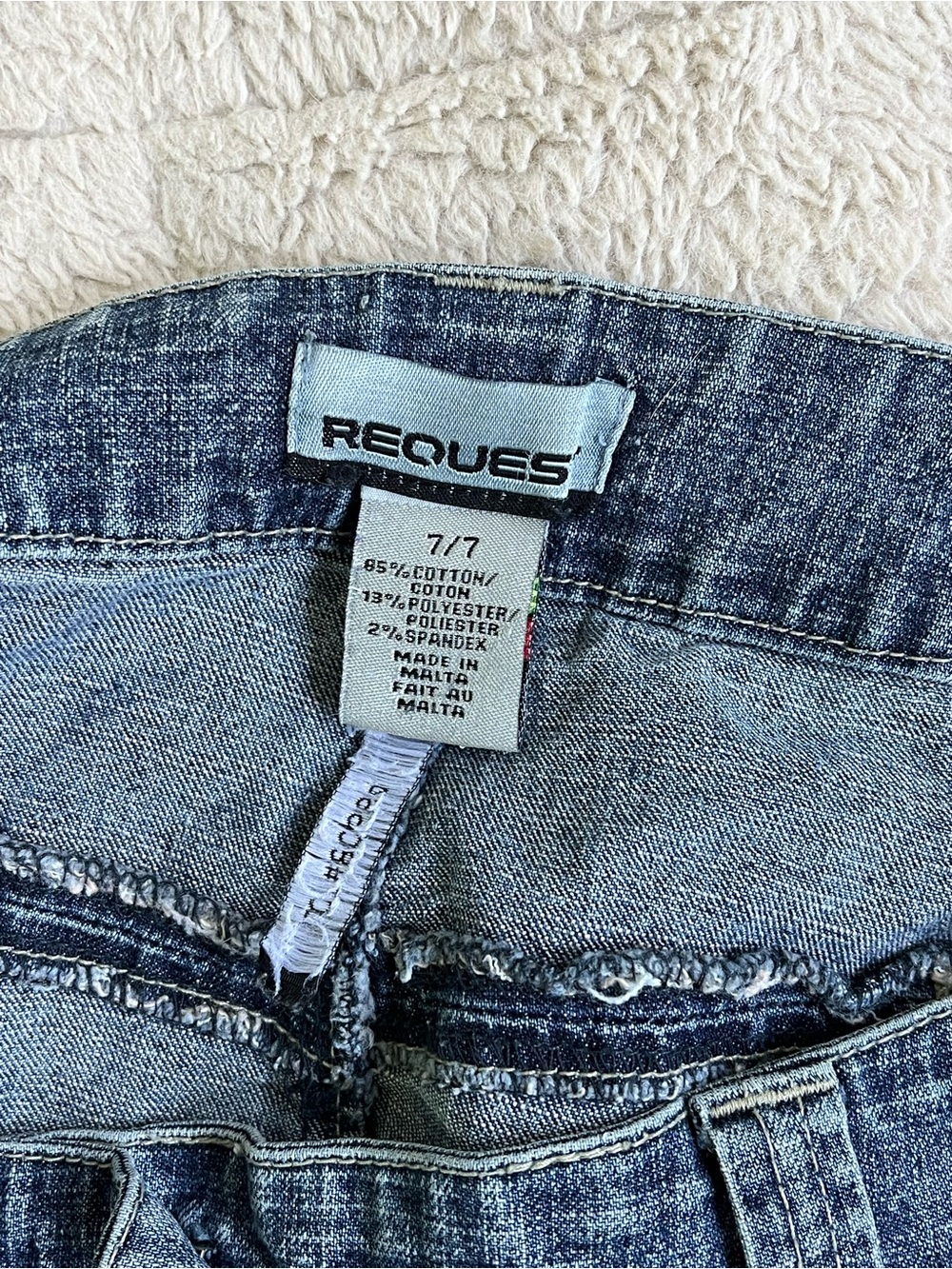 Y2K Request Vivienne High-Waist Knee-Length Denim Skirt Size 7 - Picture 7 of 8
